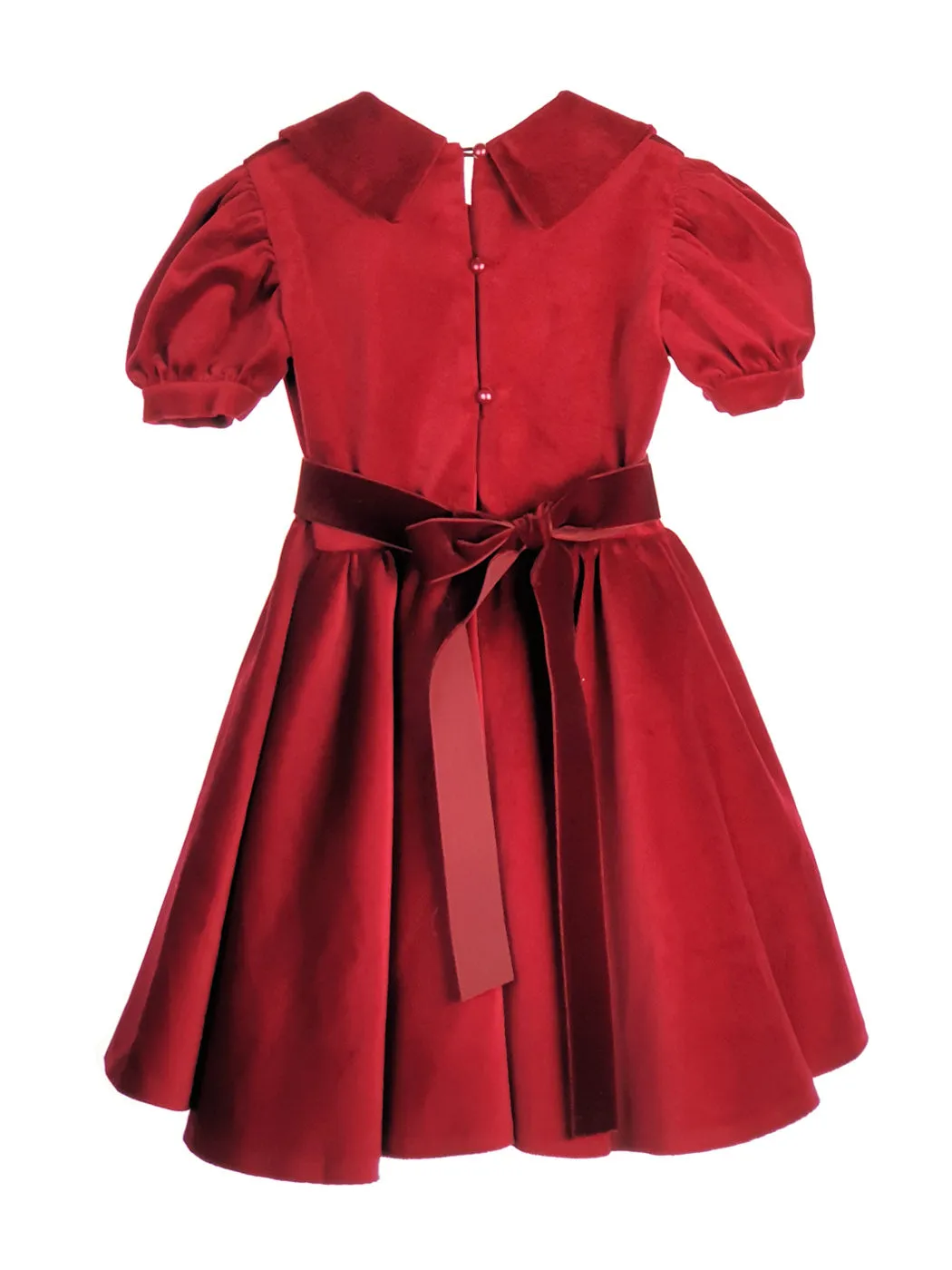Girl's Velvet dress - Red Velvet