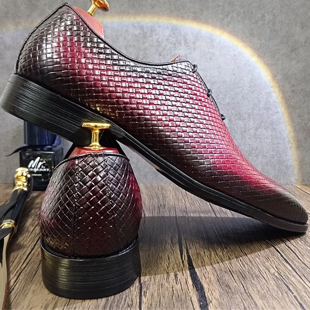 LeatherLuxe Genuine Pointed Toe Dress Shoes 1 2