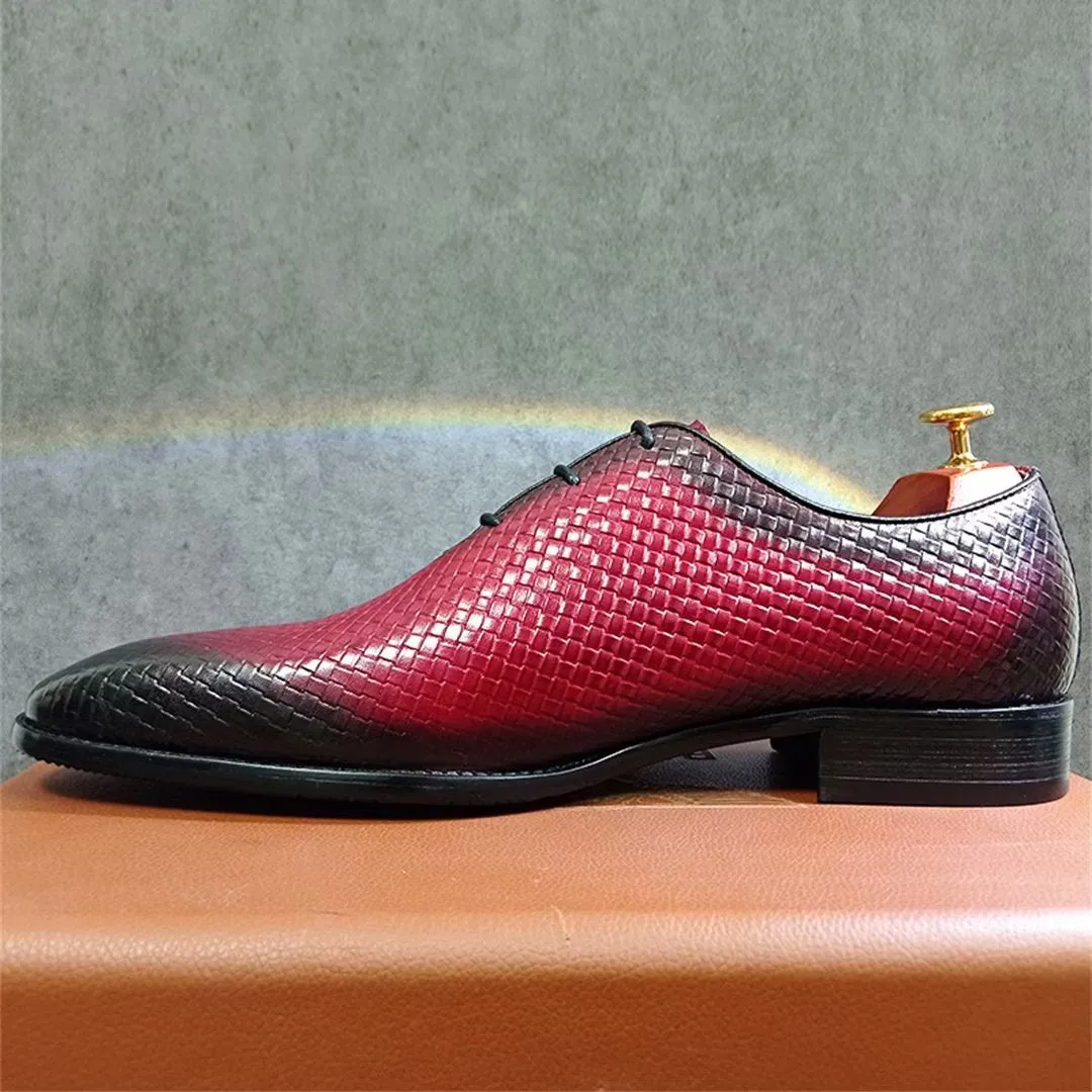 LeatherLuxe Genuine Pointed Toe Dress Shoes 1 2