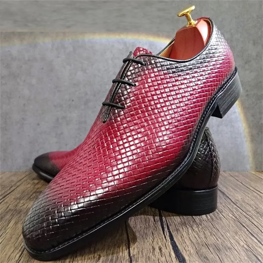 LeatherLuxe Genuine Pointed Toe Dress Shoes 1 2