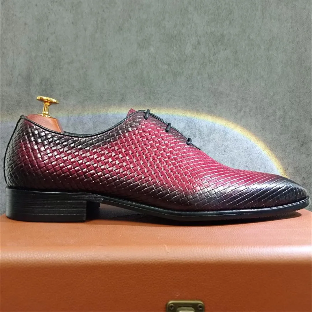 LeatherLuxe Genuine Pointed Toe Dress Shoes 1 2