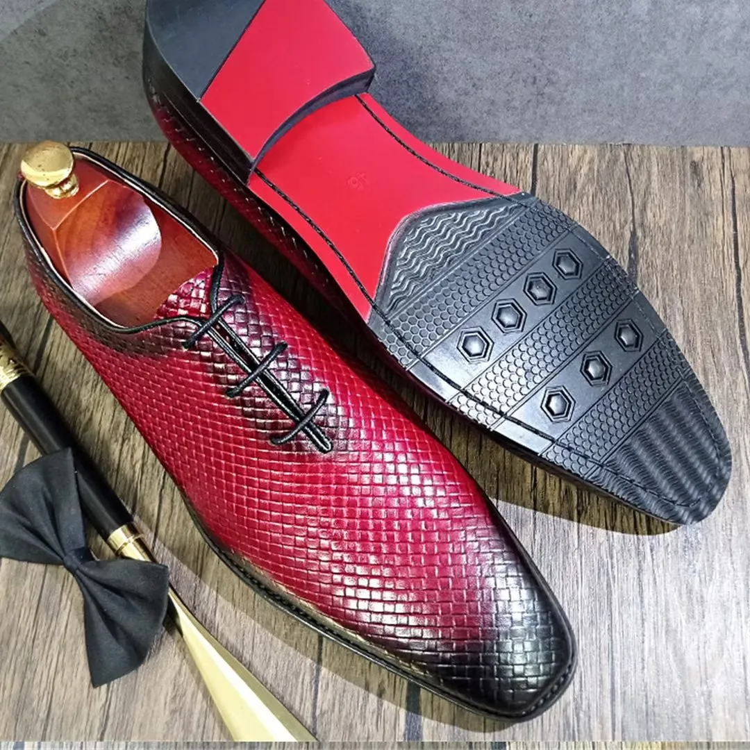 LeatherLuxe Genuine Pointed Toe Dress Shoes 1 2