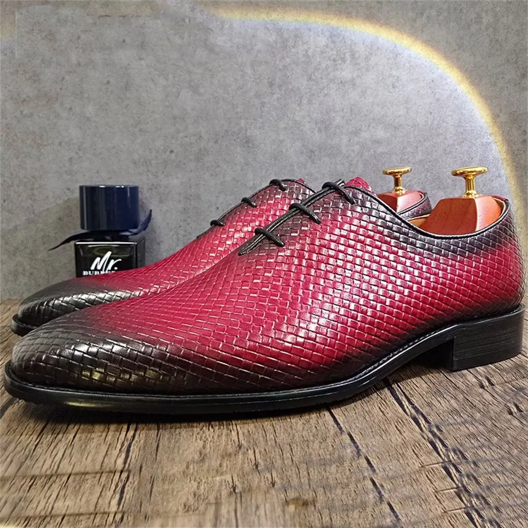 LeatherLuxe Genuine Pointed Toe Dress Shoes 1 2