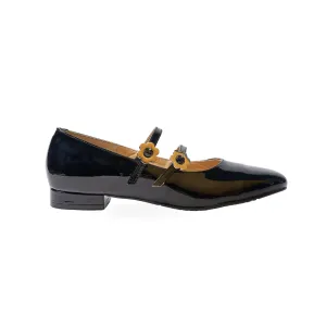 Mary Jane in Hana Black Flats