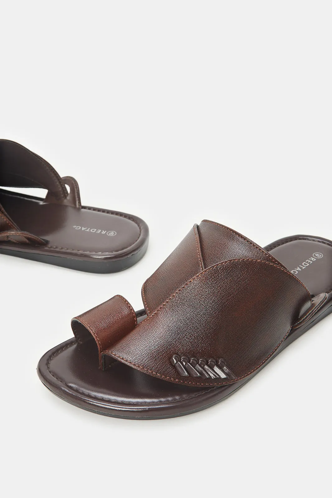 Men Brown Sharqi Traditional Sandals