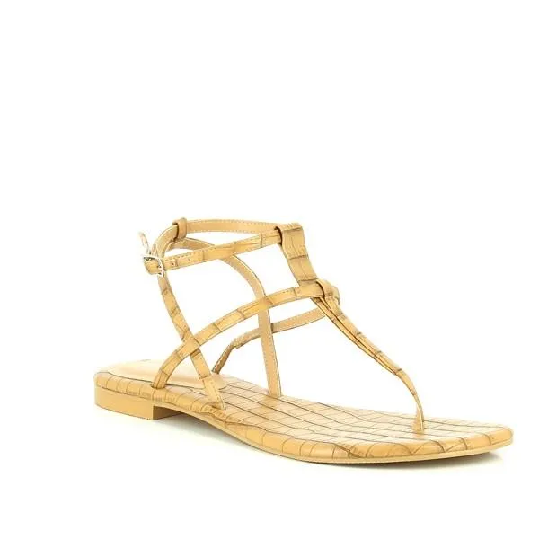 Misano Shizu Tan Croc Sandal