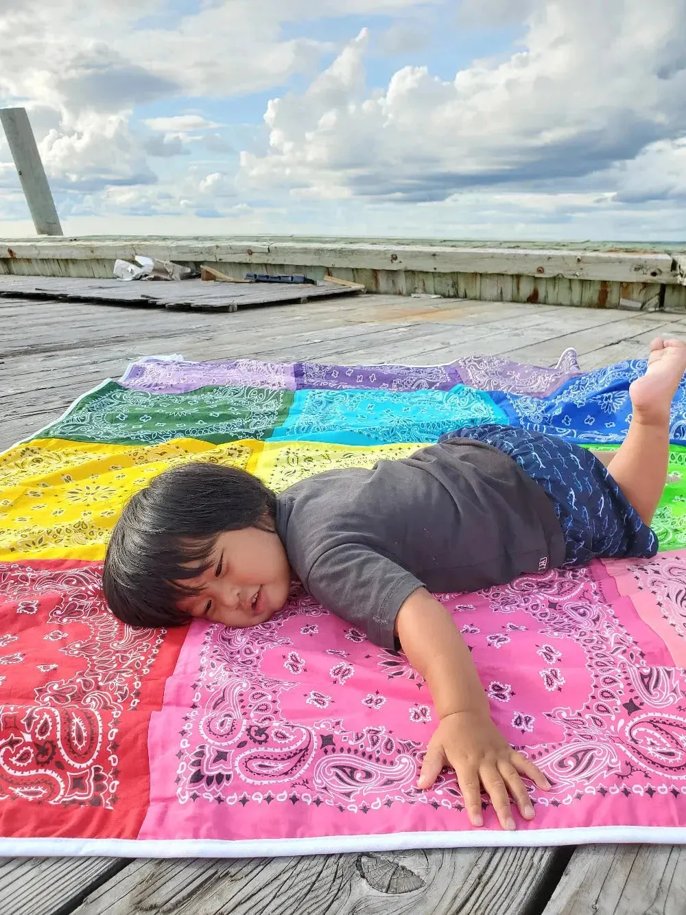 Multi Bandana Blanket Cotton Patchwork