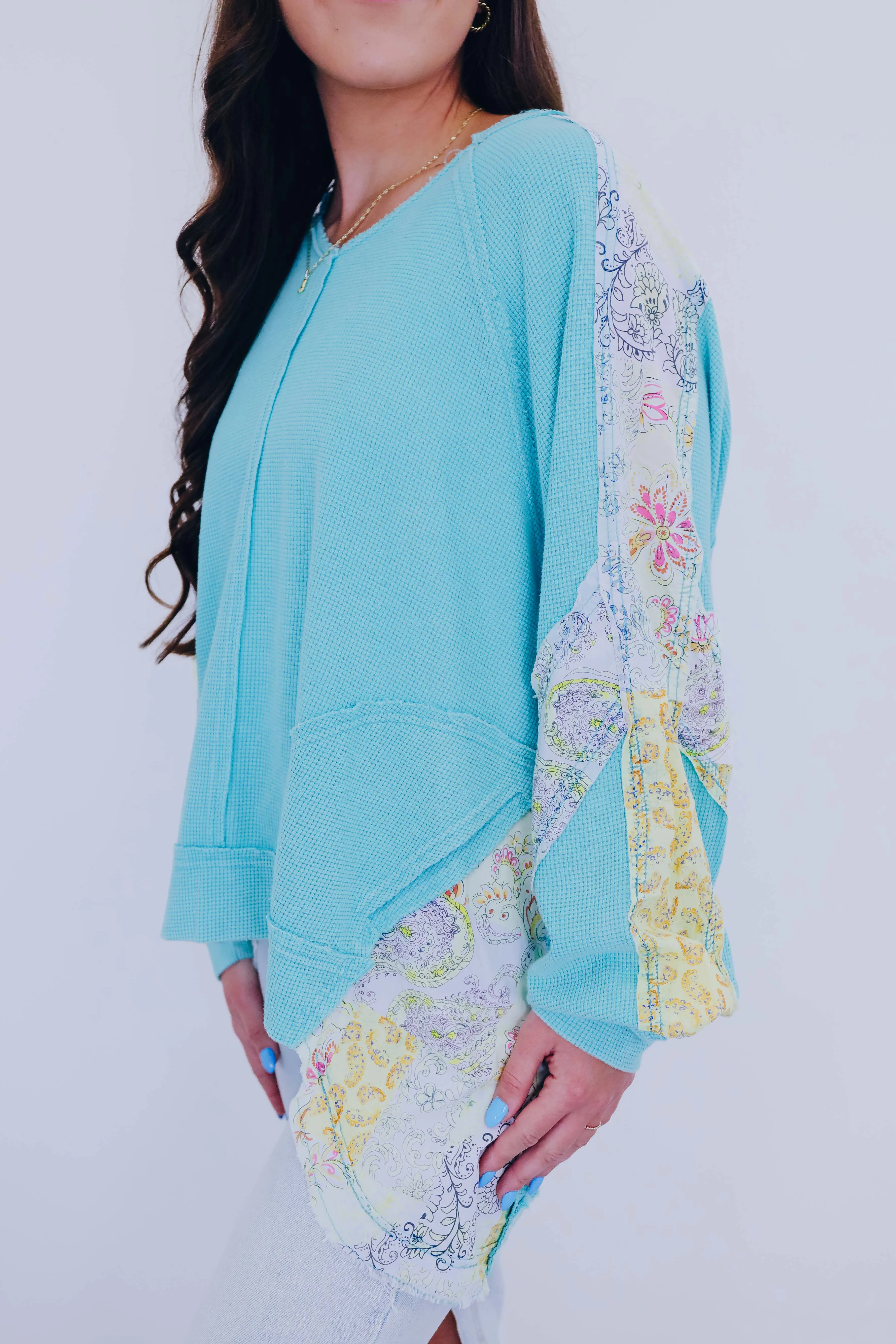 Pretty Paisley Hi-Low Top- 4 Colors