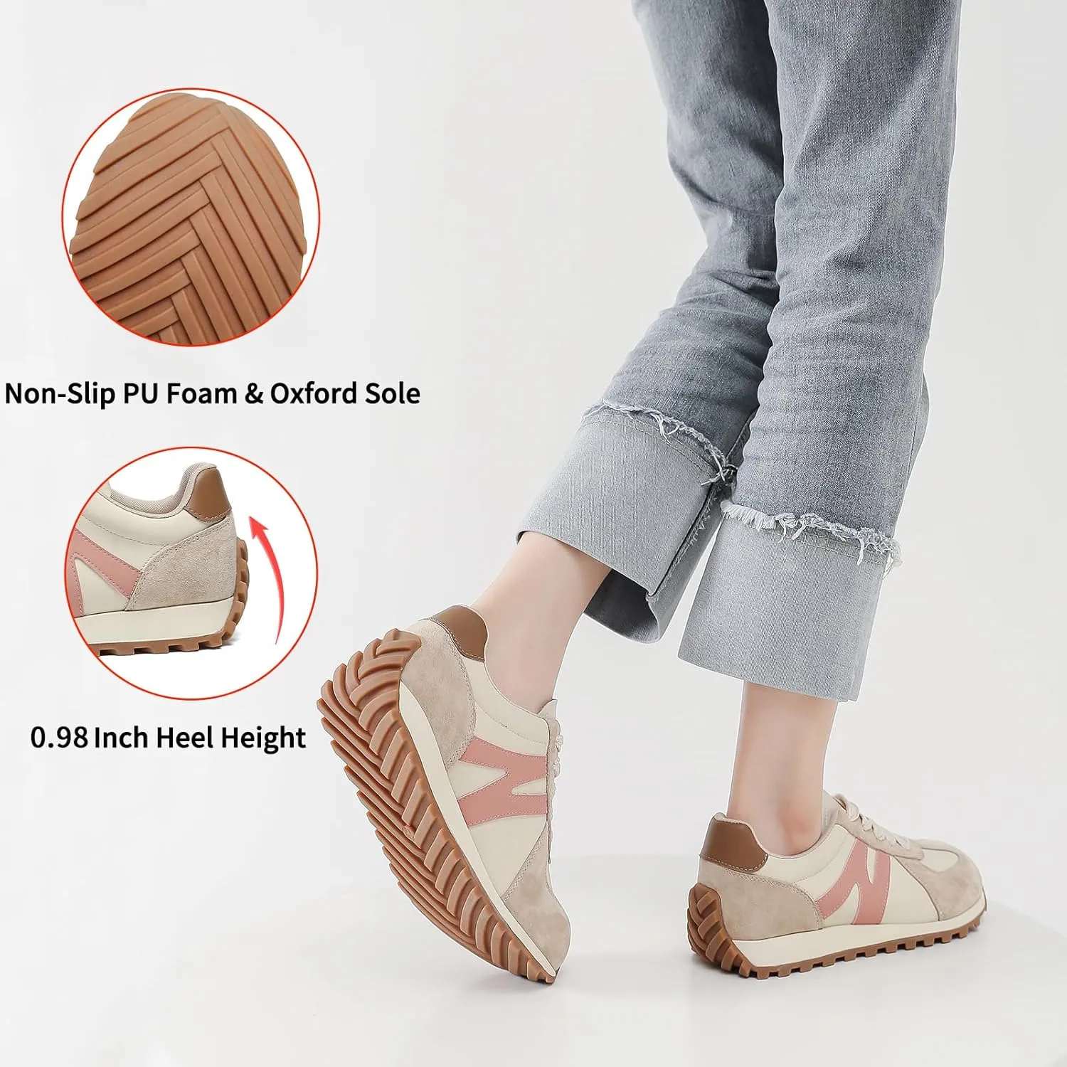 somiliss Wide Toe Box Shoes for Women Mircrofiber Leather Suede Patchwork Non-Slip Casual Walking Shoes Comfortable Gym Tennis Running Shoes Workout Womens Fashion Sneakers