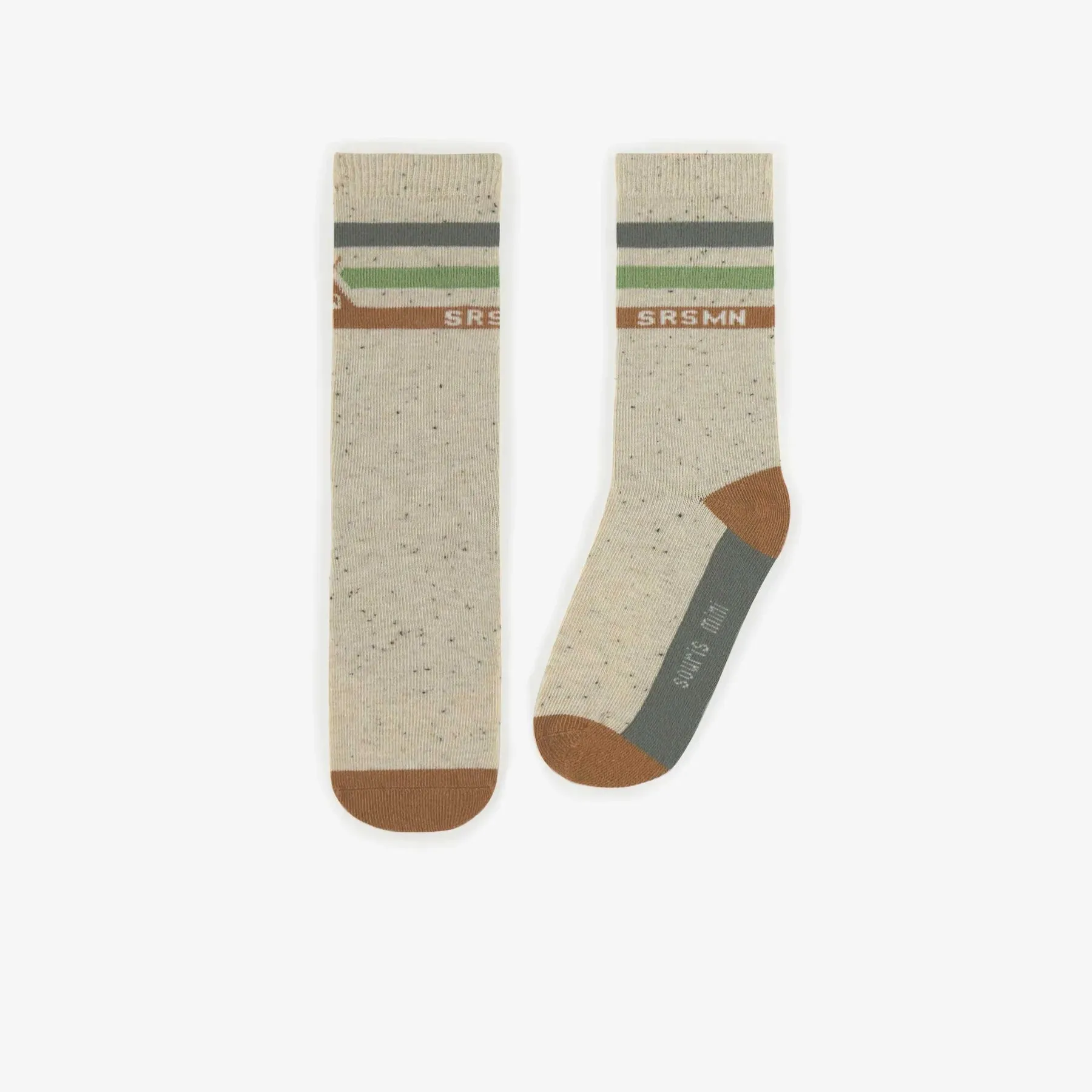 The Kori Socks - Green Stripes - KIDS