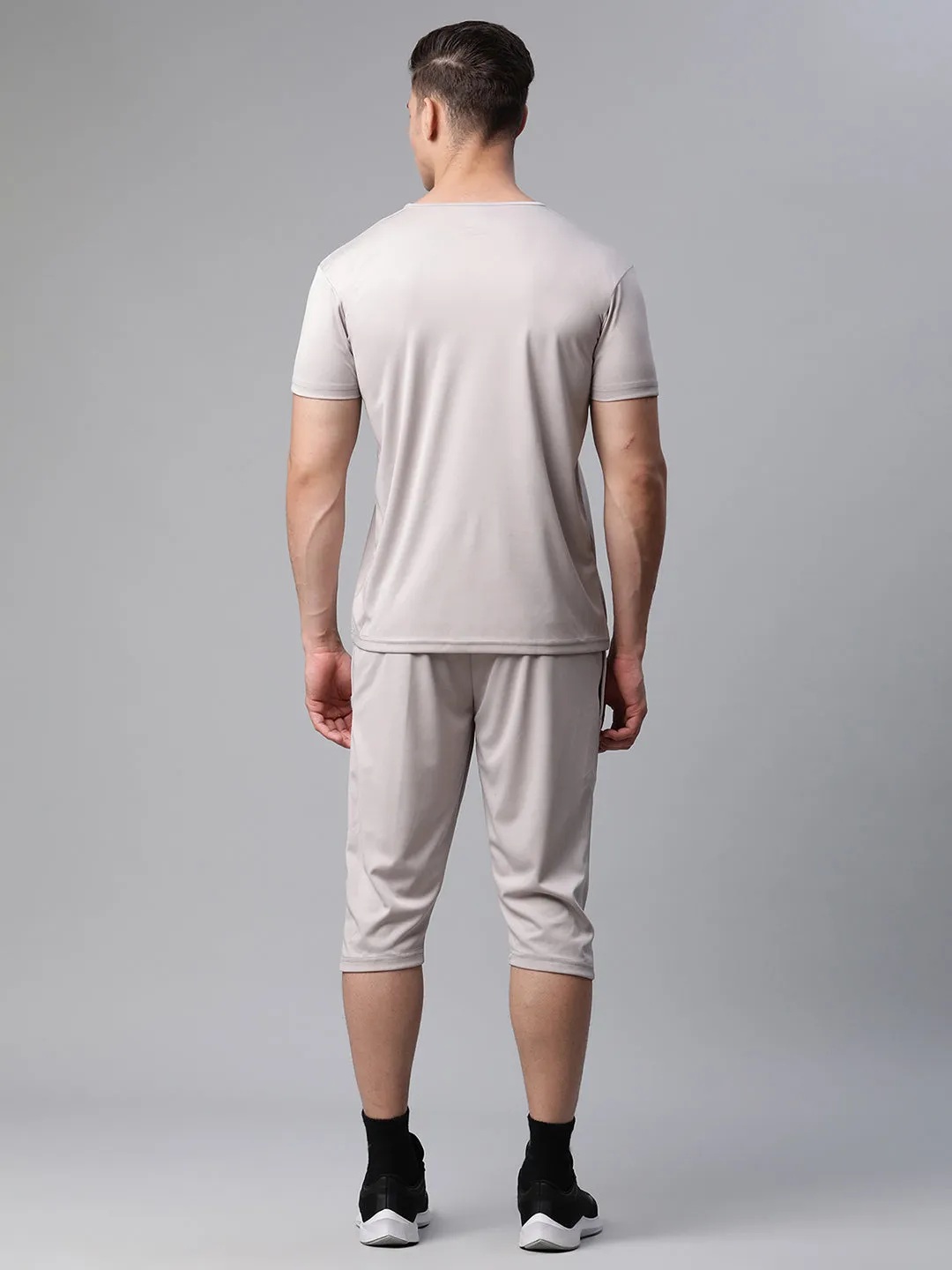 Vimal Jonney Dryfit Solid Light Grey Tracksuit for Men