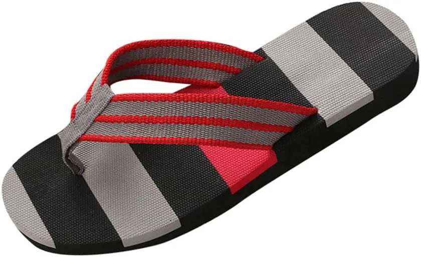Women's Sandals Bummyo Fashion flip flops fashion Color matching Non-slip Breathable slippers Beach shoes Sandals Shoes Summer Shoes Casual Shoes